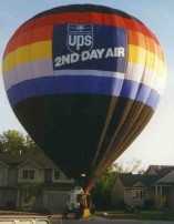 UPS Hot Air Balloon for Balloon Ride over Des Moines Iowa
