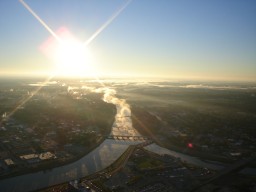 Balloon Ride Morning Foggy Balloon Flight in Des Moines Iowa